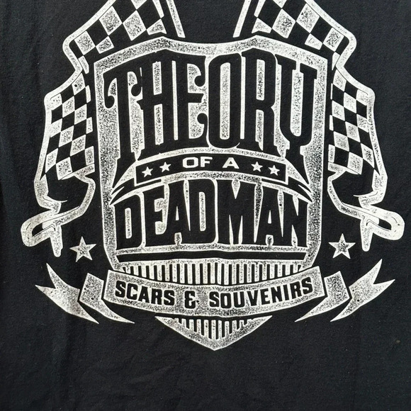 Theory Of A Deadman Scars And Souvenirs Black Band T-Shirt - Picture 2 of 7